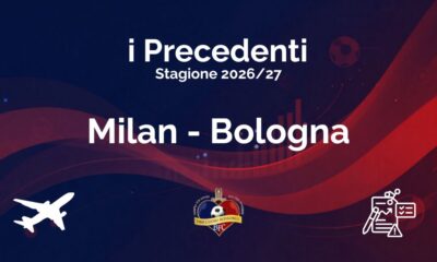I precedenti Milan-Bologna, stagione 2026/27