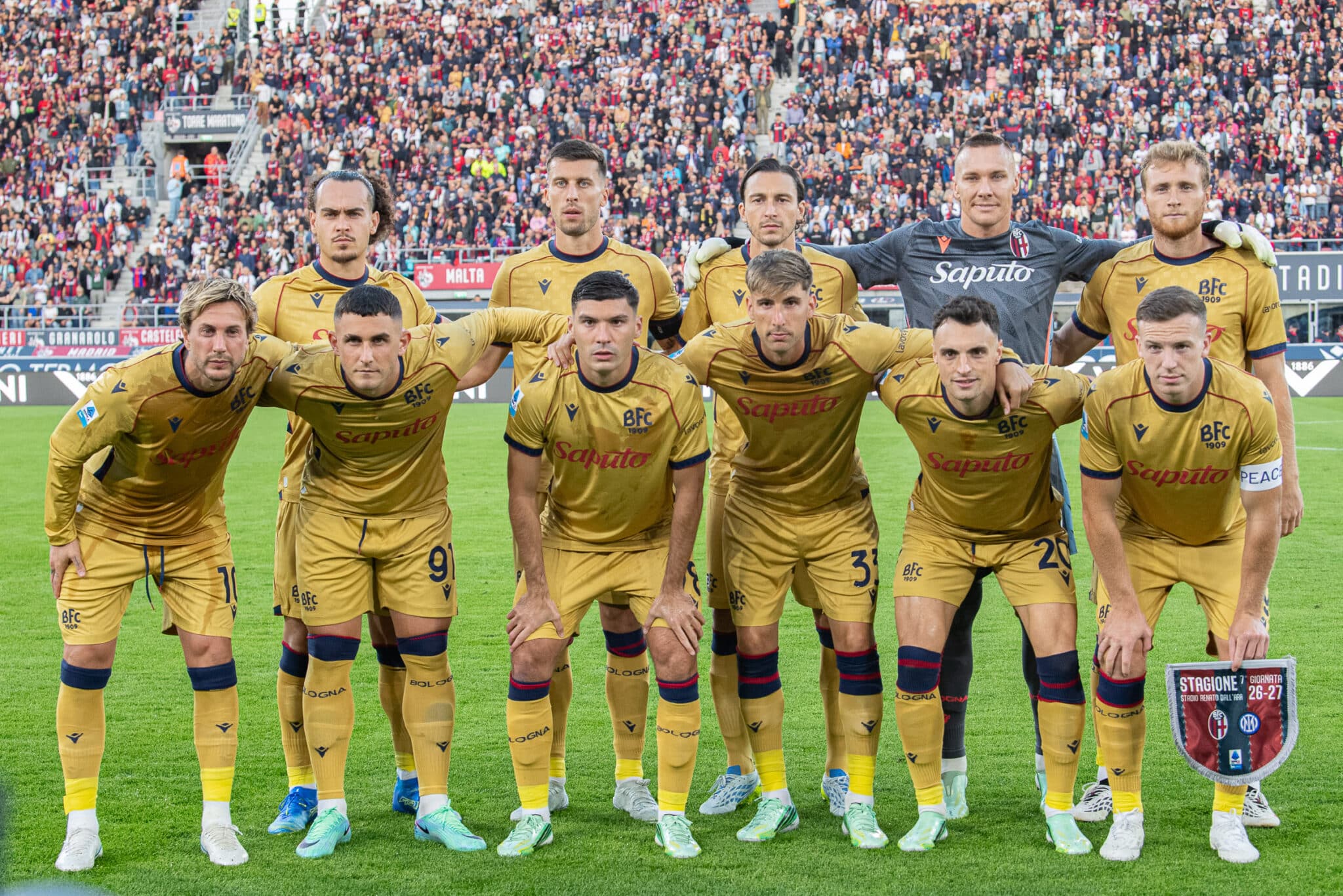 L’undici titolare del Bologna per la gara contro l’Inter (© Damiano Fiorentini)