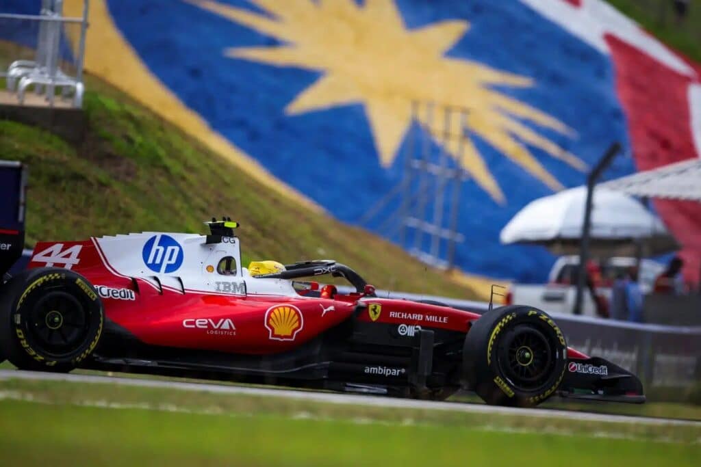 Lewis Hamilton a Sepang (© Ferrari Media Centre)